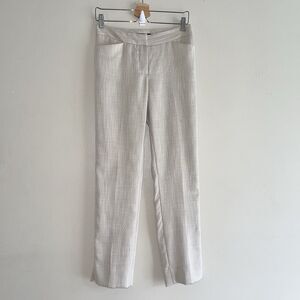 Antonio Melani Beige Dress Pants Size 2 Trousers Straight Leg Casual Lightweight